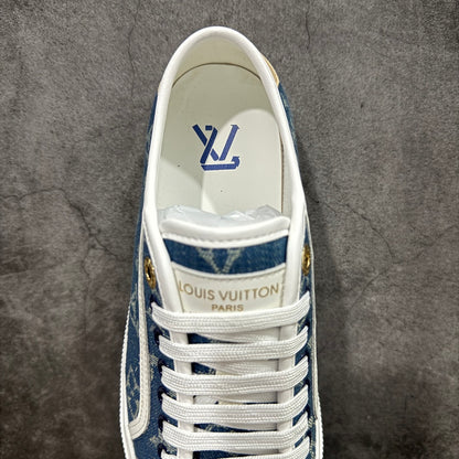 Louis new arrival 2025ss Lagoon denim shoe heels 2.5 cm