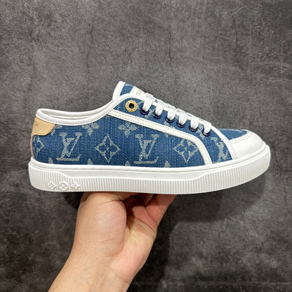 Louis new arrival 2025ss Lagoon denim shoe heels 2.5 cm