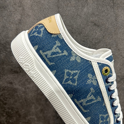 Louis new arrival 2025ss Lagoon denim shoe heels 2.5 cm
