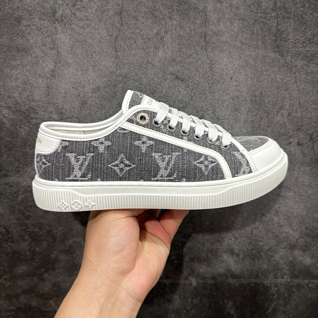 Louis new arrival 2025ss Lagoon denim shoe heels 2.5 cm