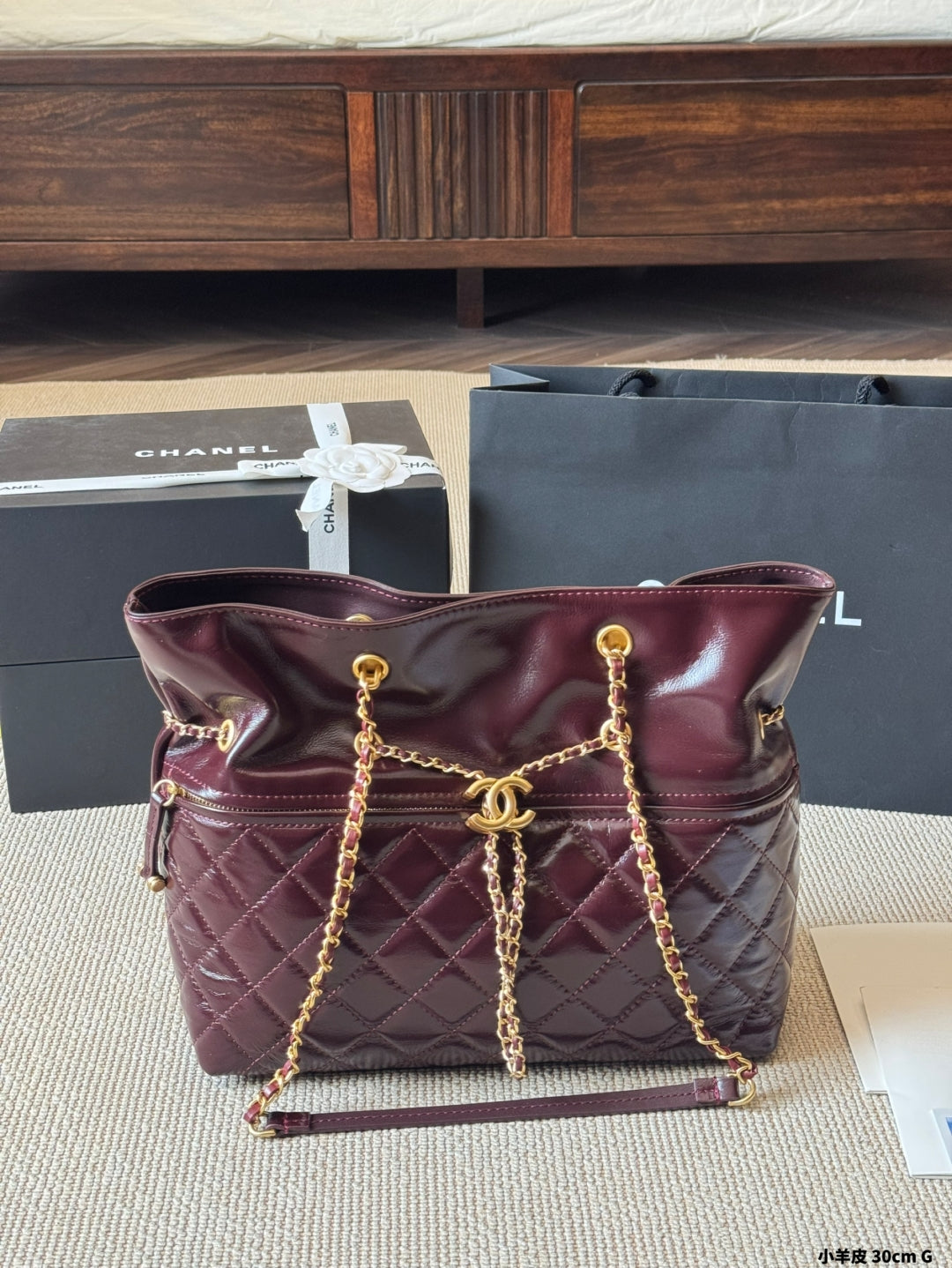 Cc new arrival tote chain bag size: 30*25 cm