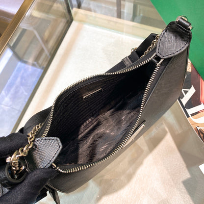 Pra Re-Edition 2005 Re-Nylon Mini Bag Black For Women, Women's Bags 8.6in/22cm 1NE204_R064_F0002