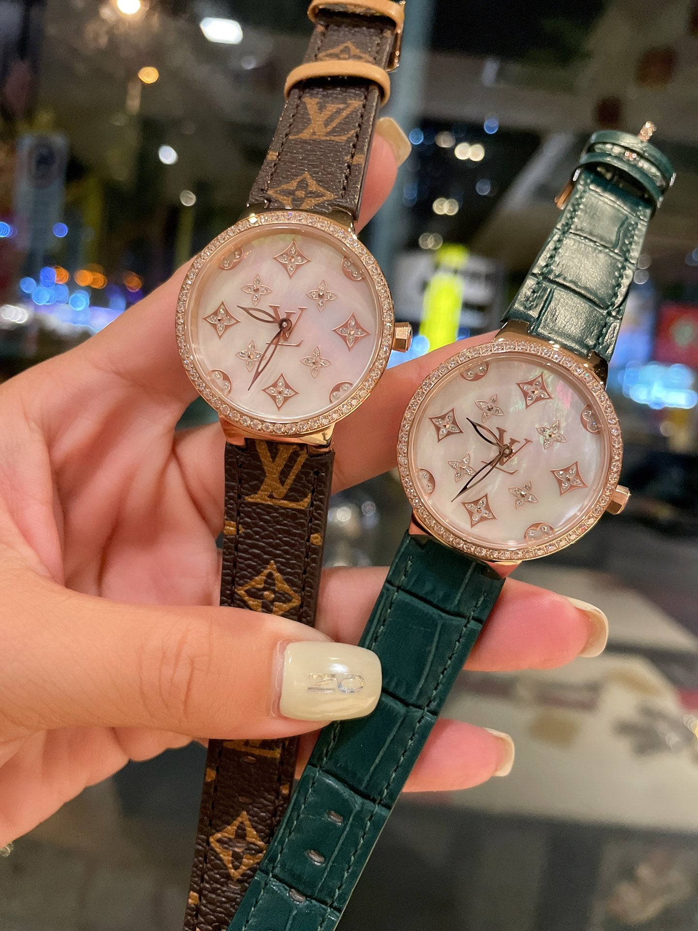 Louis Tambour slim monogran women watch 39mm