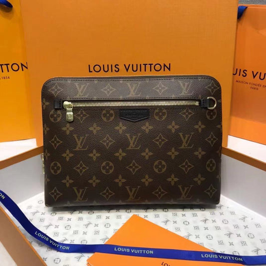 Louis new pouch damier graphite bag size： 21.0 x 27.0 x 5.0 cm