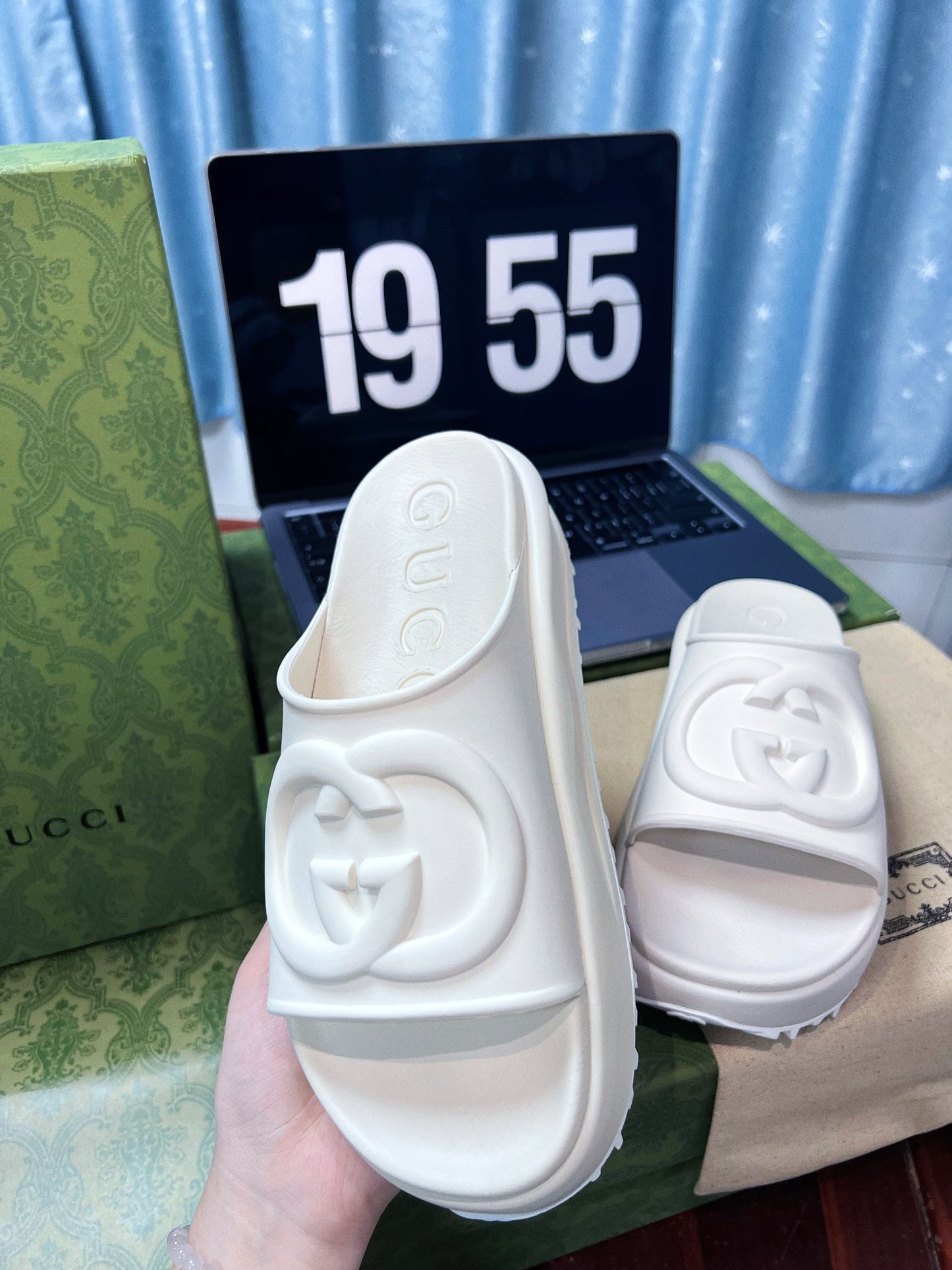 GG new arrival slippers heels 4-5 cm