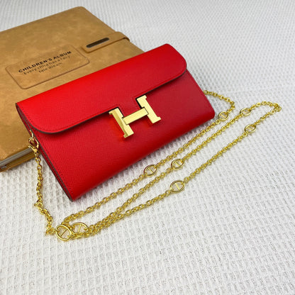 H Constance empson leather bag size:22*11cm