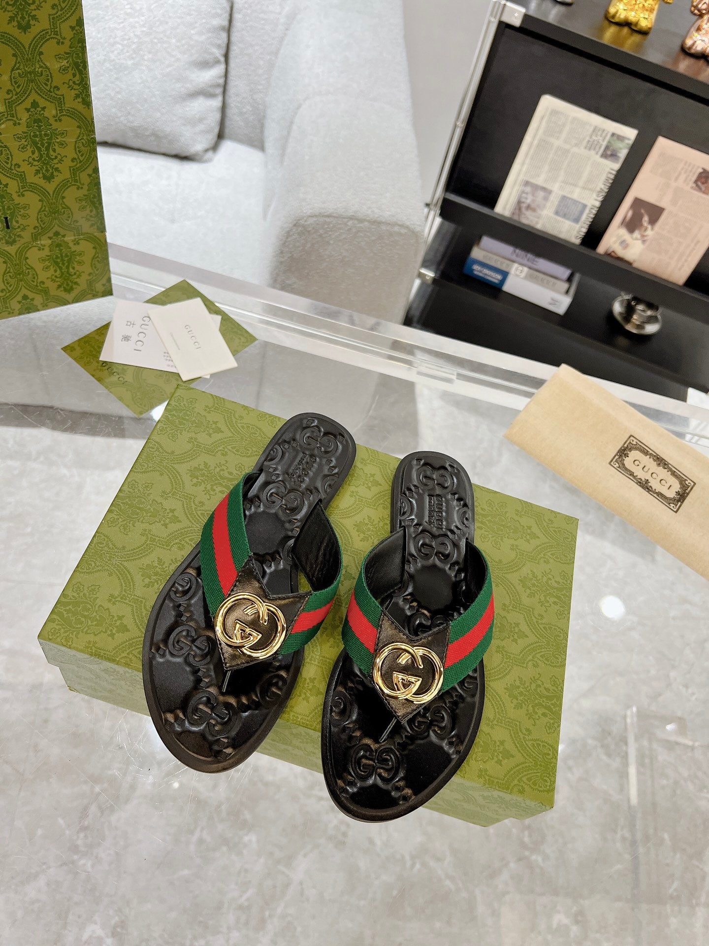 GG new arrival men and women slippers