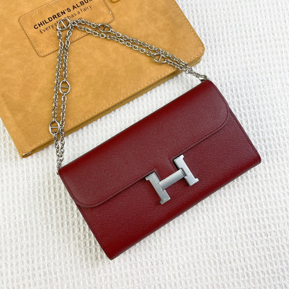 H Constance empson leather bag size:22*11cm