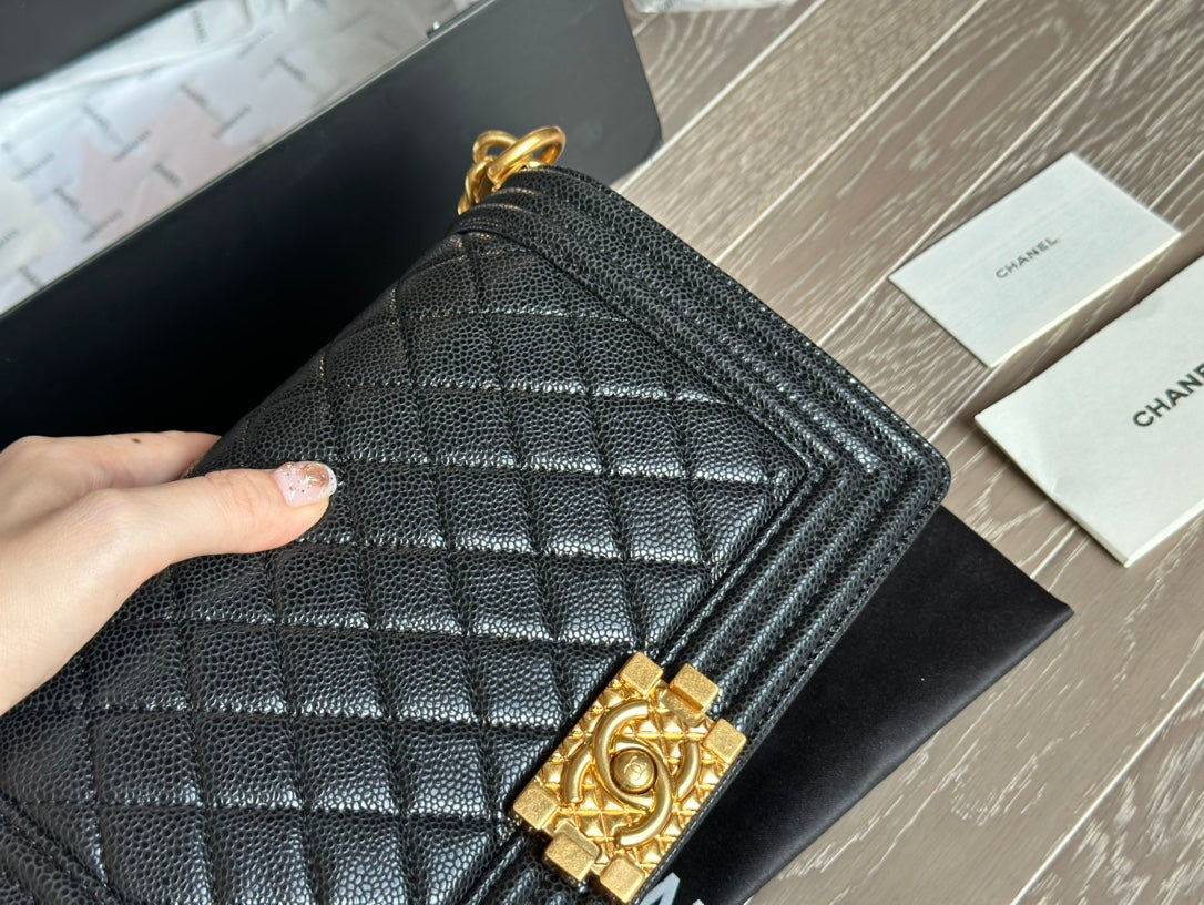 CC  leboy20ss 25*15cm Caviar leather