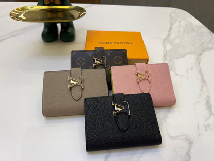 Louis Vertical CP Taurillon leather wallet size : 9*12*10 cm