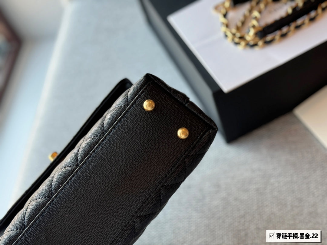 CC new arrival coco handle caviar leather size : 23*13cm