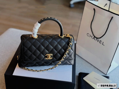 CC new arrival coco handle caviar leather size : 23*13cm