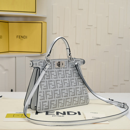 Fen Peekaboo ISeeU Petite diamond tote bag