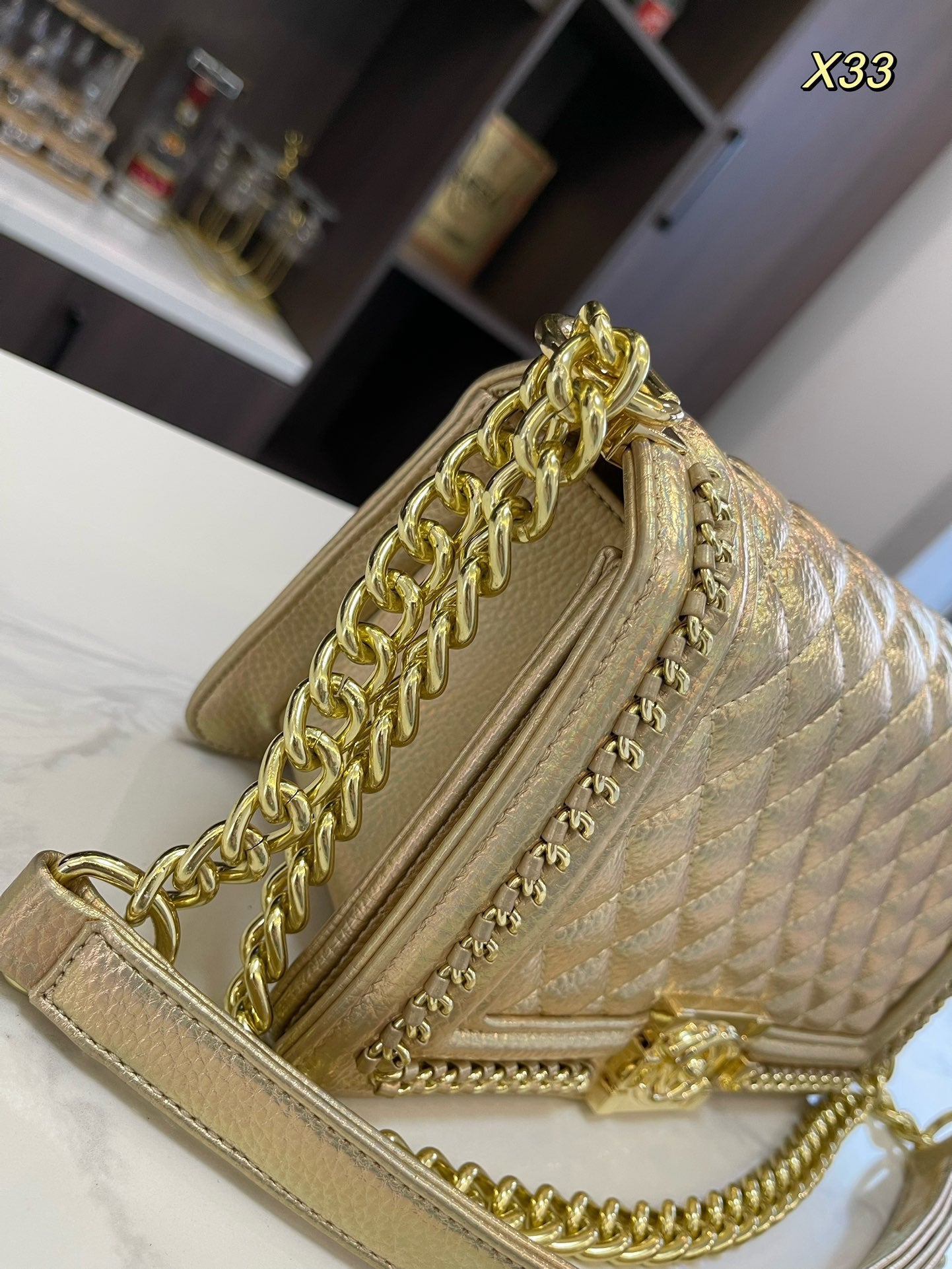 CC Leboy new arrival gold bag size : 26*15cm