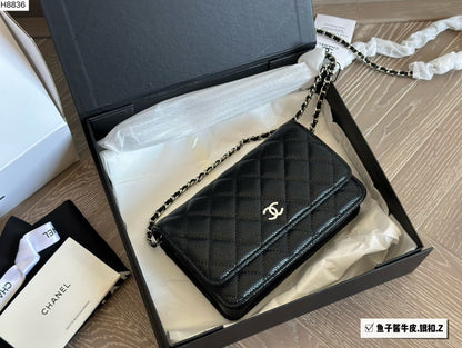 CC new arrival woc caviar leather bag size:19 * 12cm