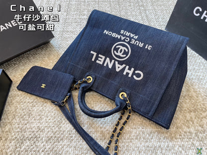 CC new arrival denime tote bag size:  37 * 31 cm