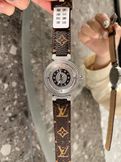 Louis Tambour slim monogran women watch 36mm