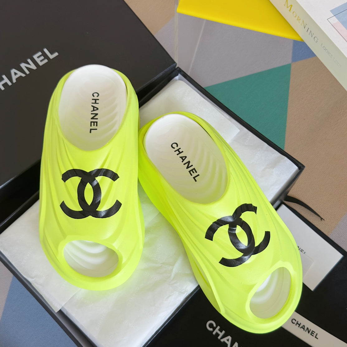 CC new arrival men and women 01 slippers heels 4.5 cm