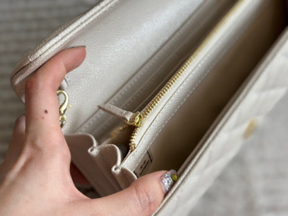 Cc new arrival woc caviar leather bag size: 22cm
