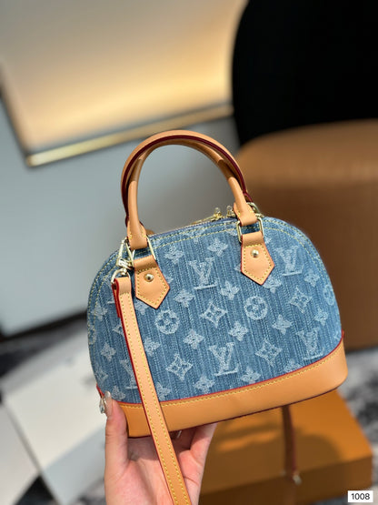 Louis alma bb Retiro denim bag size: 24×18cm