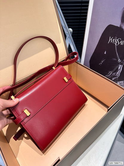 Y new arrival Manhattan bag smooth leather small size: 19 *14 cm