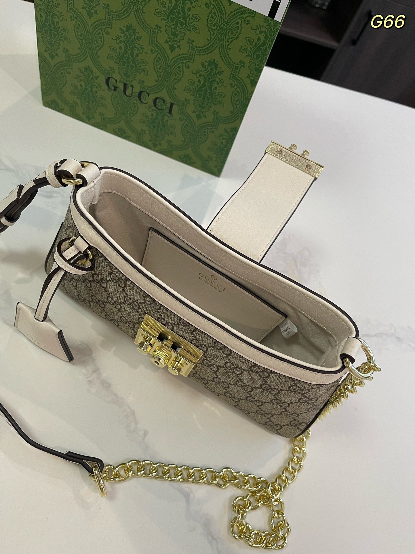 GG new arrival Padlock bag size: 25*13cm