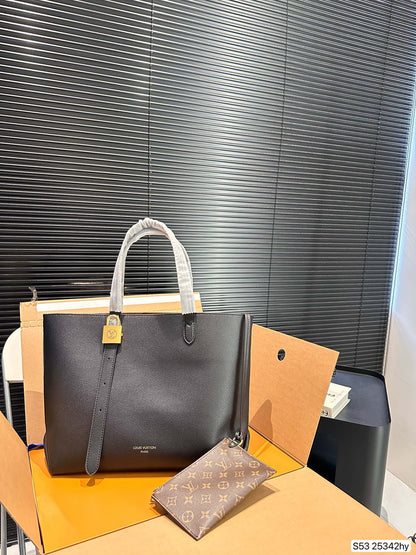 Louis new arrival lock hobo tote bag size；47 * 31 cm