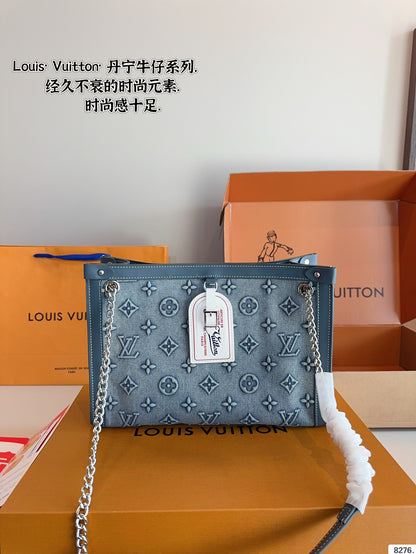 Louis new arrival denim bag size: 31*9*22cm