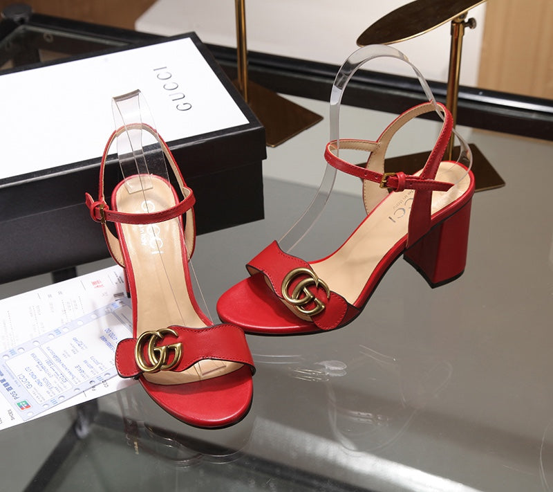 GG new arrival women heels 8 cm