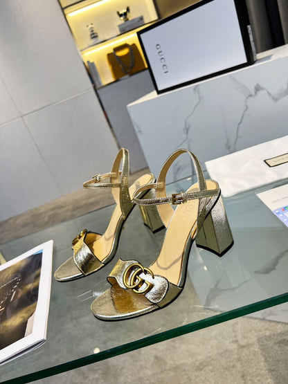 GG new arrival women heels 8 cm