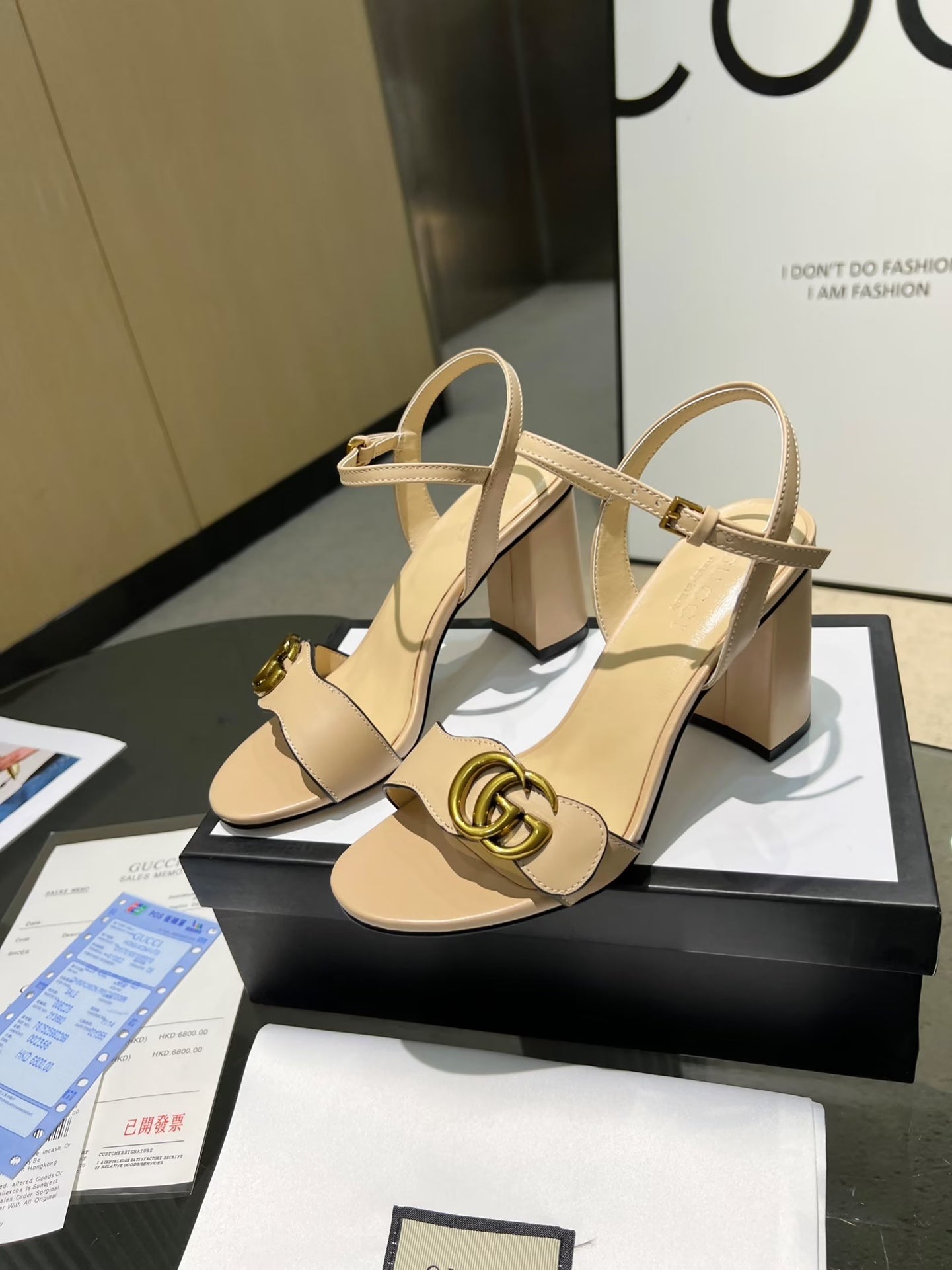GG new arrival women heels 8 cm