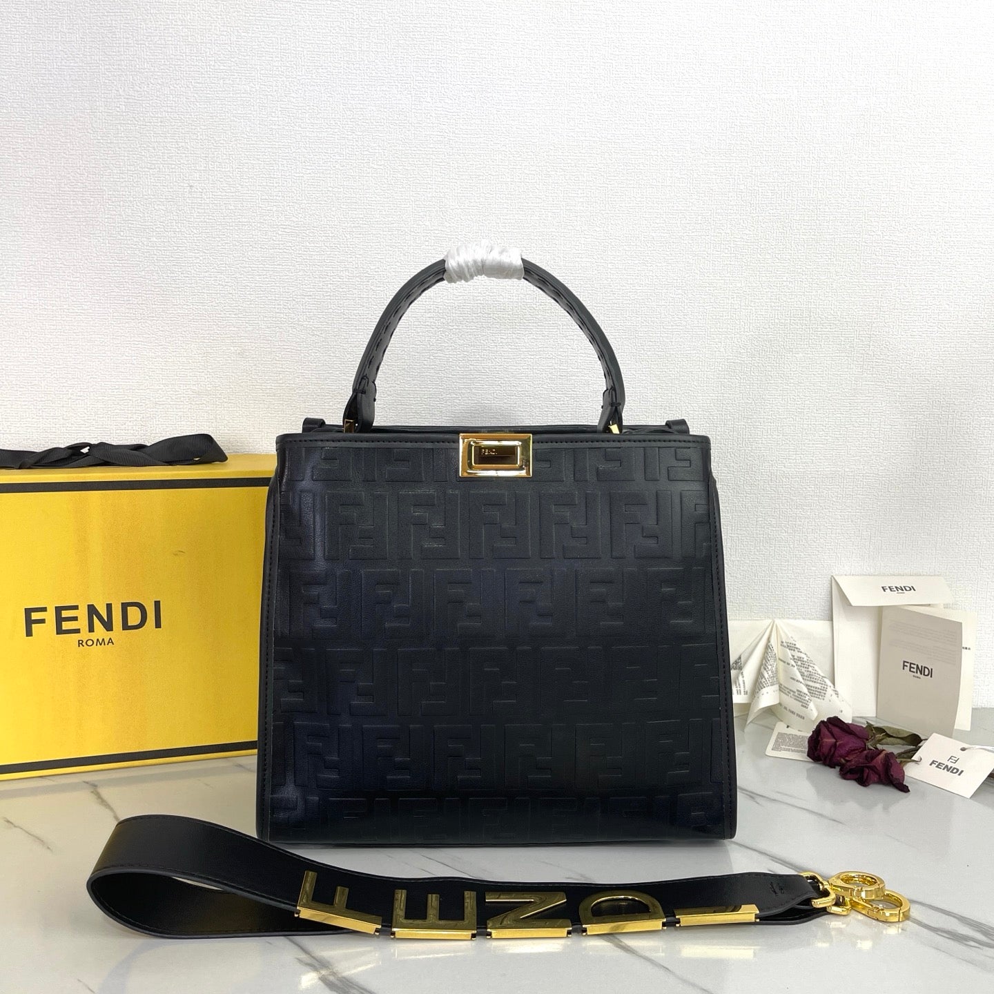 Fen new arrival perkaboo tote bag 006 size: 30 cm