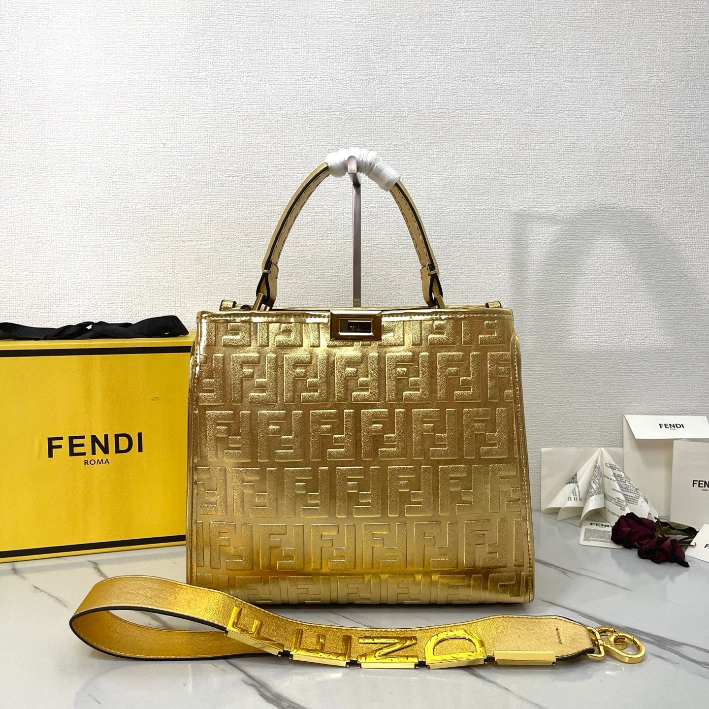 Fen new arrival perkaboo tote bag 006 size: 30 cm