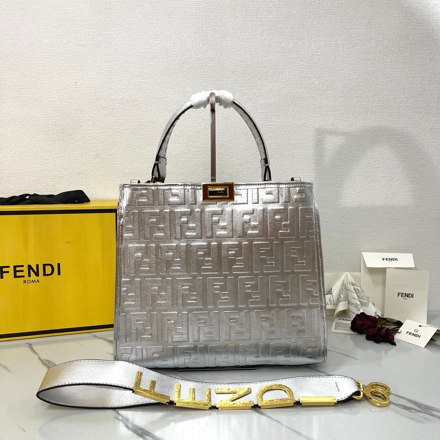 Fen new arrival perkaboo tote bag 006 size: 30 cm