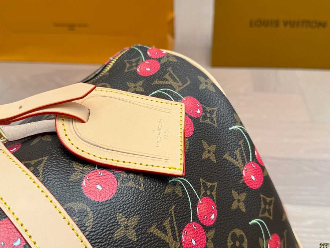louis new arrival keepall cherry travel bag