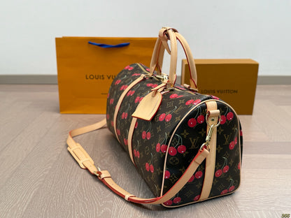 louis new arrival keepall cherry travel bag
