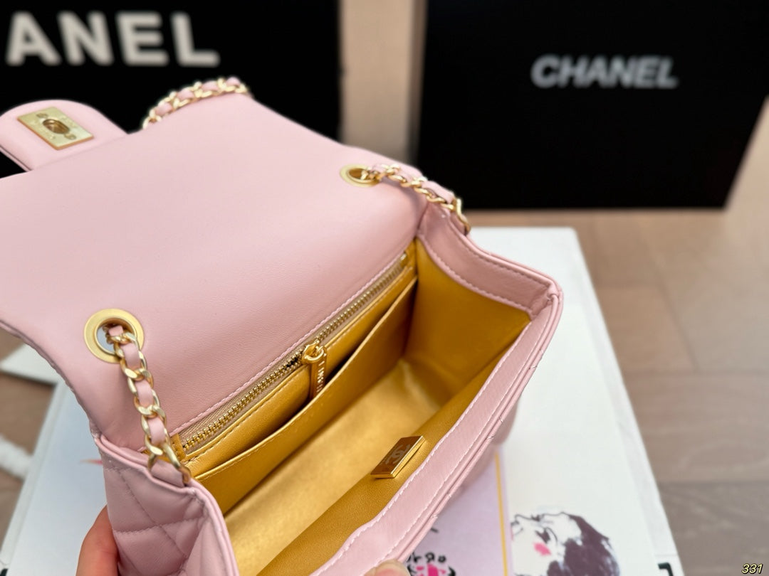 Cc new arrival pink gold ball chain bag