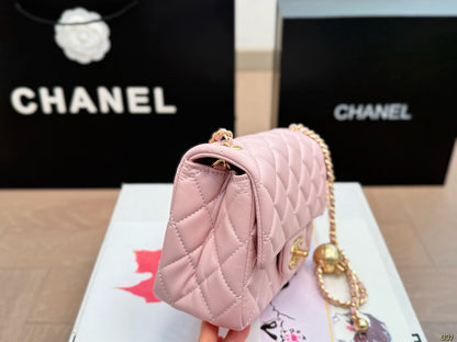 Cc new arrival pink gold ball chain bag