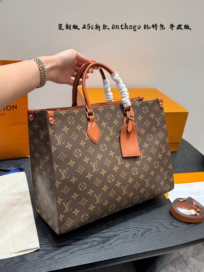 Louis new arrival 25ss onthego tote bag size: 41 cm