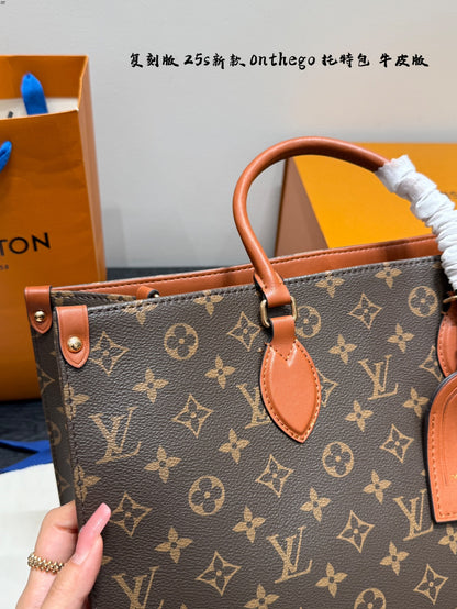 Louis new arrival 25ss onthego tote bag size: 41 cm