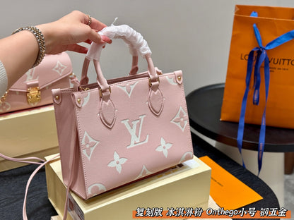 Louis new arrival pink Onthego tote bag