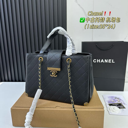 Cc new arrival vintage tote bag size: 35.24 cm