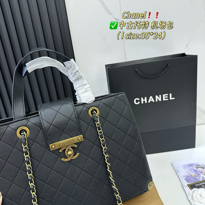 Cc new arrival vintage tote bag size: 35.24 cm