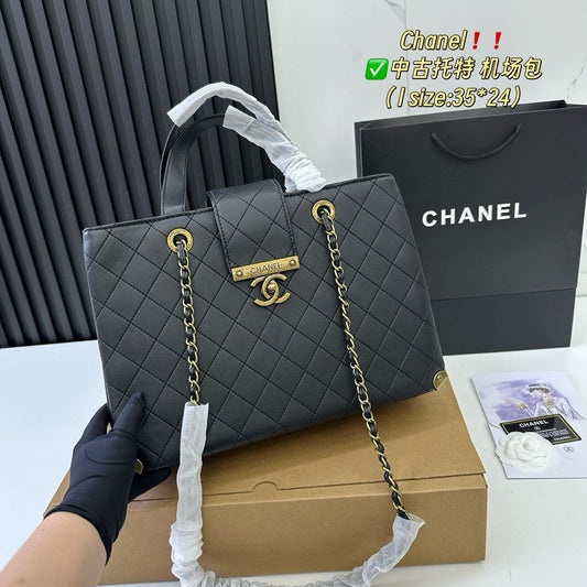 Cc new arrival vintage tote bag size: 35.24 cm