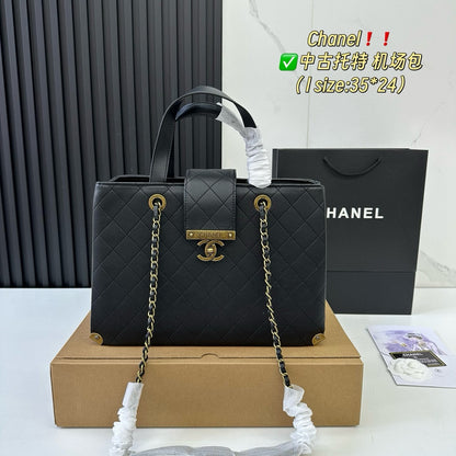 Cc new arrival vintage tote bag size: 35.24 cm