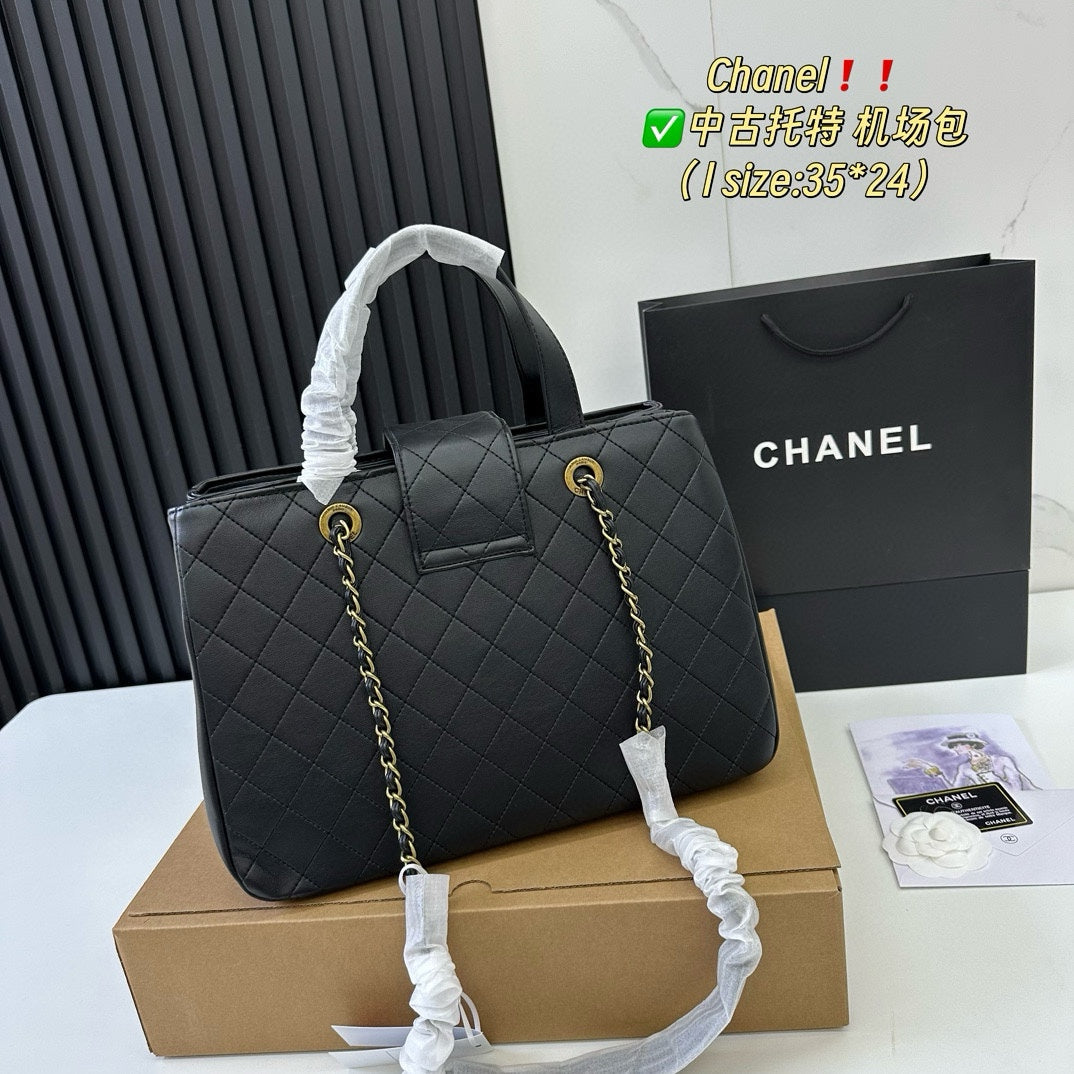 Cc new arrival vintage tote bag size: 35.24 cm