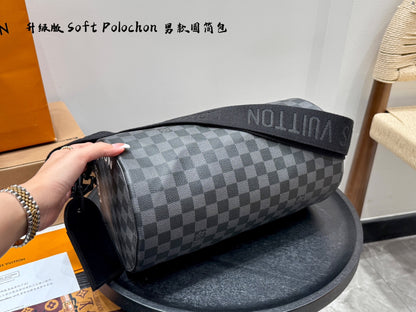 Louis new arrival Soft Polochon bag size: 34*17cm