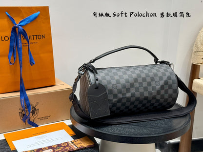 Louis new arrival Soft Polochon bag size: 34*17cm