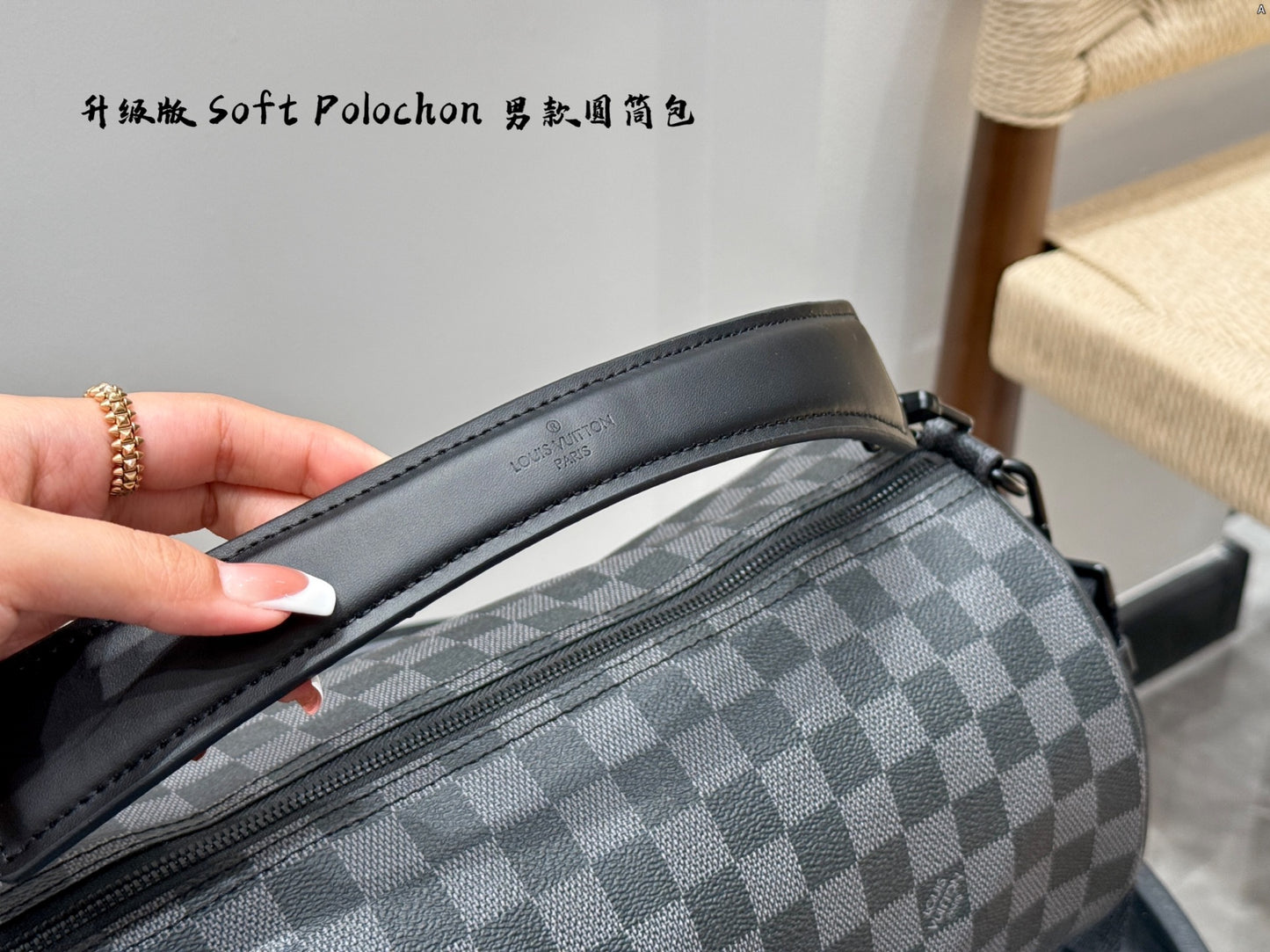 Louis new arrival Soft Polochon bag size: 34*17cm