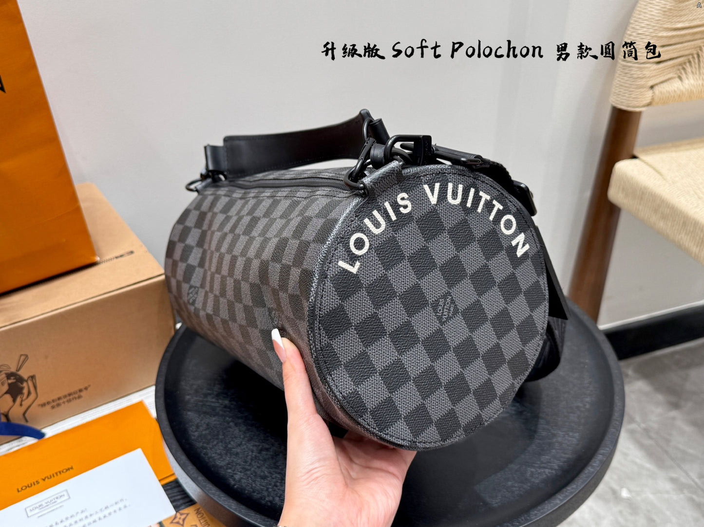 Louis new arrival Soft Polochon bag size: 34*17cm